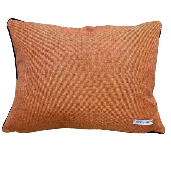 Secret Celebrity Halloween Throw Pillow Happy Haunting 
Spider Orange - Picture 2 of 3